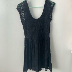 Black lace dress